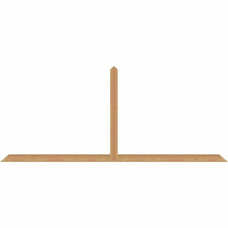 Ekena Millwork Portland Timber Gable Bracket, Western Red Cedar, 108"W x 45"H x 1 1/2"D x 3 1/2"F, 10/12 Pitch GBW108X45X0204POR00SWR